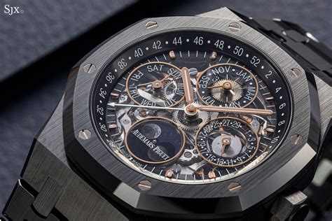 audemars piguet black ceramic royal oak perpetual calendar|royal oak perpetual calendar openworked.